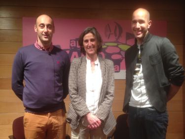 Ana Vallejo, Iñaki Bilbao y Ander Agirre