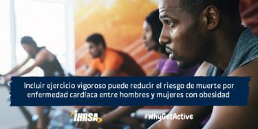 Incluir ejercicio vigoroso puede reducir el riesgo de muerte por enfermedad cardíaca entre hombres y mujeres con obesidad.