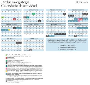 2024/2025 jarduera egutegia
