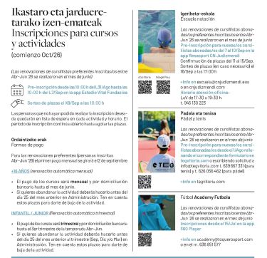 Inscripciones